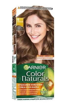 COLOR NATURALS-Крем-краска Garnier Color Naturals Creme 6 Ореховый-3600542021791-