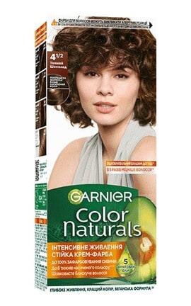 COLOR NATURALS-Краска для волос Garnier Color Naturals 4 1/2 Темный шоколад, 4 1/2-3600540999153-