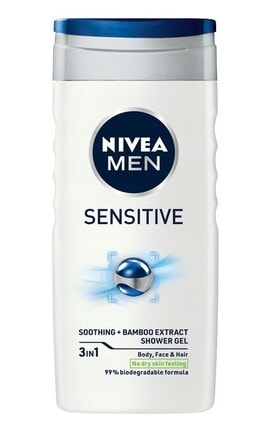 NIVEA-Гель для душу Nivea Men Sensitive 3 в 1 250 мл-4005900048059-