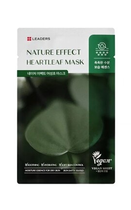 LEADERS-Маска для обличчя Nature Effect Heartleaf 21 мл-8809672284006-