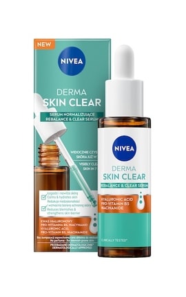 NIVEA-Сироватка для обличчя Nivea Derma Skin Clear відновлення водного балансу та чиста шкіра 30 мл-5900017095530-