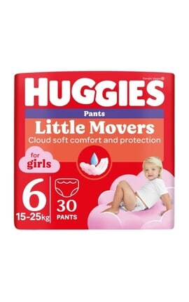 HUGGIES-Підгузки-трусики гігієнічні Huggies Pants розмір 6 для дівчаток 15-25 кг 30 шт-5029053564296-