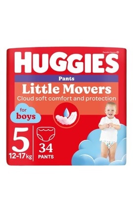 HUGGIES-Підгузки-трусики дитячі Huggies Pants для хлопчиків 5 розмір 12-17 кг 34 шт-5029053564289-