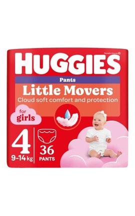 HUGGIES-Підгузки-трусики дитячі Huggies Pants для дівчат розмір 4 9-14 кг 36 шт-5029053564258-