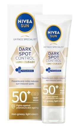 NIVEA-Солнцезащитный крем для лица Nivea Sun «Контроль пигментации» SPF 50 40 мл-4006000002514-