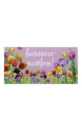 GLOSS and STYLE-Листівка вітальна Конверт для грошей Весняного настрою 1 шт-9210000074548-