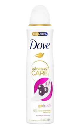 DOVE-Антиперспірант аерозоль Dove Go fresh Ягоди асаї та водяна лілія 150 мл-8720181291418-