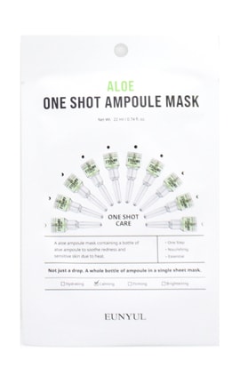 EUNYUL-Маска для обличчя Eunyul Ampoule Aloe 22 мл-8809696982032-