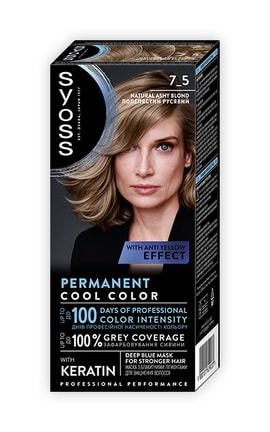 SYOSS SALONPLEX-Крем-фарба для волосся Syoss Salonplex тон 7-5 1 шт-9000101629033-