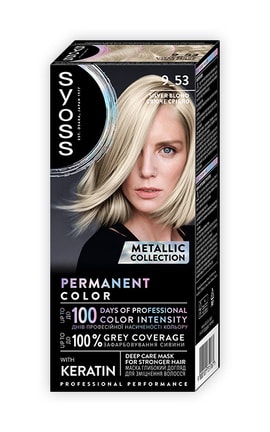 SYOSS SALONPLEX-Крем-фарба для волосся Syoss Стійка 9-53 Сяюче срібло-9000101731767-