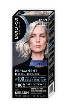SYOSS SALONPLEX-Устойчивая крем-краска для волос SYOSS 12-59 Холодный Платиновый блонд 1 шт-9000101210521