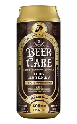 BEER CARE-Гель для душу Beer Care 2 в 1 Живлення з Протеїнами пшениці 400 мл-4820164642016-