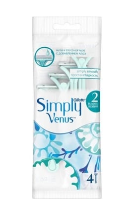 SIMPLY VENUS-Бритва женская Gillette Simply Venus одноразовая 4 шт-8700216143714-
