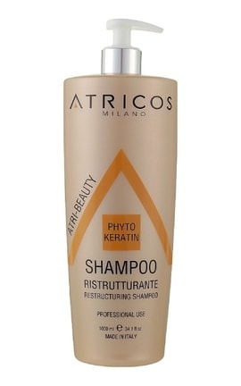 ATRICOS MILANO-Шампунь для волос Atricos Milano восстанавливающий с фитокератином 300 мл-8056209680507-