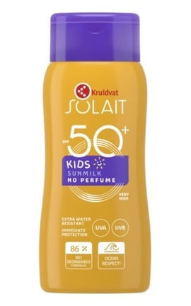 SOLAIT-Молочко солнцезащитное Kruidvat Solait SPF50+ детское 50 мл-8720674231686-