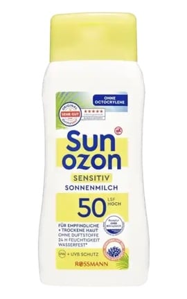 SUNOZON-Лосьон солнцезащитный Sunozon Sensitiv SPF50+ 200 мл-4305615827605-