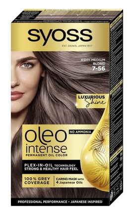 OLEO INTENSE-Стійка фарба для волосся без аміаку SYOSS Oleo Intense 7-56 Холодний Русявий 115 мл-9000101706086-