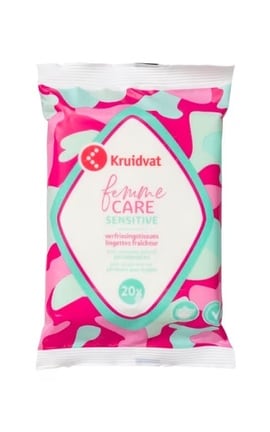 KRUIDVAT-Серветки вологі Kruidvat для інтимної гігієни 20 шт-8719179258427
