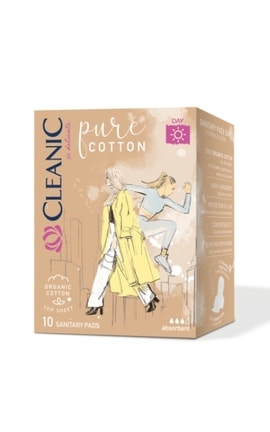 CLEANIC-Прокладки гигиенические Cleanic Pure 10 шт-5900095036135-