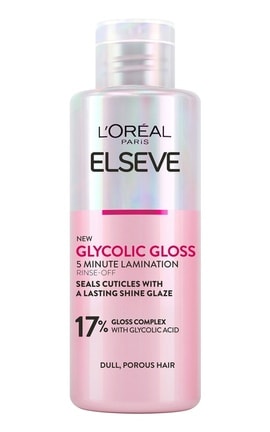 ELSEVE-Крем-маска з ефектом ламінації L'Oréal Paris Elseve Glycolic Gloss для надання блиску та пом’якшення волосся 200 мл-3600524128388-