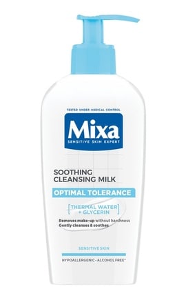 MIXA-Очищающее молочко Mixa Optimal Tolerance для чувствительной кожи лица 200 мл-3600550304718-
