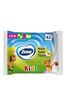 ZEWA-Вологий туалетний папір Zewa Kids 42 шт-7322540796551-