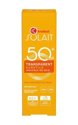 SOLAIT-Стік сонцезахисний Kruidvat Solait SPF50+ для чутливих ділянок шкіри 20 г-8720674238661-