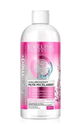 EVELINE-Гиалуроновая мицеллярная вода для лица Eveline Cosmetics Facemed 400 мл-5901761919264-