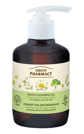 ЗЕЛЕНА АПТЕКА-Гель для умывания Green Pharmacy Зеленый чай 270 мл -4823015907838-