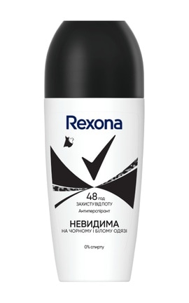 REXONA-Антиперспірант кульковий Rexona Invisible On Black+White Clothes 50 мл-59099338