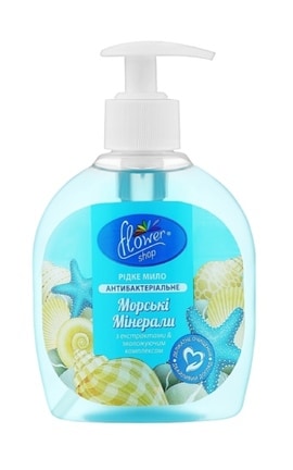 FLOWER SHOP-Мило Flower Shop Морські мінерали рідке антибактеріальне 300 мл-4820046280022-