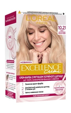 EXCELLENCE-Крем-краска для волос устойчивая L’Oreal Paris Excellence Creme оттенок 8.13 светло-светло русый перламутровый осветляющий 1 шт-3600524094089-