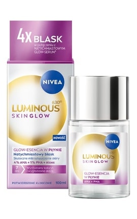 NIVEA-Рідкий ексфоліант для обличчя NIVEA Luminous630 Skin Glow 100 мл -5900017100050-