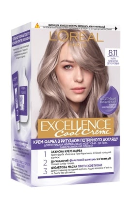 EXCELLENCE-Краска для волос L'Oreal Excellence Cool Creme тон 8.11 1 шт-3600524094942-