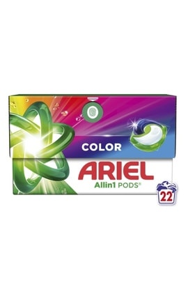 ARIEL-Капсулы для стирки Ariel Pods All-in-1 Color Для цветной стирки 22 шт-8700216765336-