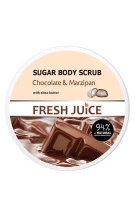 FRESH JUICE-Сахарный скраб для тела Fresh Juice Шоколад и марципан 225 мл-4823015925788-
