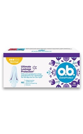 O.B.-Тампоны o.b. ExtraProtect Normal 16 шт-3574661626055-