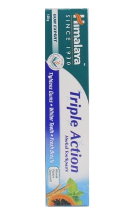 HIMALAYA HERBALS-Зубная паста тройного действия Himalaya Herbals Triple Action 125 г-6291107225739-