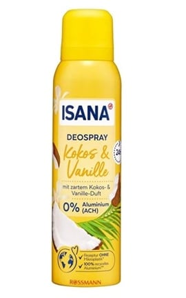 ISANA-Дезодорант-спрей для женщин Isana Kokos&Vanille, 150 мл-4305615865065-