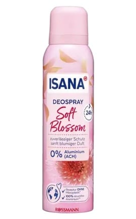 ISANA-Дезодорант-спрей женский Isana Soft Blossom 150 мл-4305615610481-