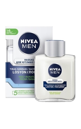 NIVEA-Лосьон после бритья мужской Nivea Men Успокаивающий для чувствительной кожи без содержания спирта 100 мл-4005808588763