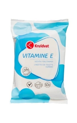 KRUIDVAT-Влажная туалетная бумага Kruidvat Vitamine E 50 шт-8719179647399-