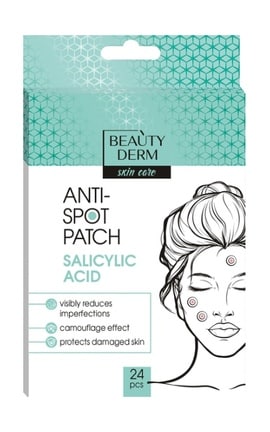 BEAUTYDERM-Патчі для обличчя Beautyderm Anti-Spot Patch Salicylic Acid проти недоліків 24 шт-4820185226295-