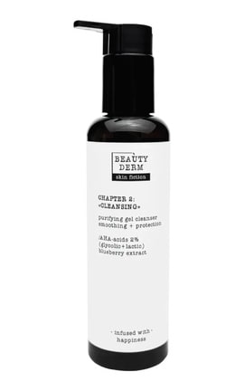 BEAUTYDERM-Гель для вмивання Beauty Derm Skin Fiction з AHA-кислотами та чорницею 200 мл-4820185228268-
