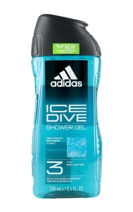 ADIDAS-Гель для душу Adidas Ice Dive 2 в 1 250 мл-3616304240461-