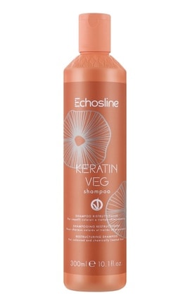ECHOSLINE-Шампунь с кератином Echosline Keratin Veg Shampoo для поврежденных волос 300 мл-8008277246314