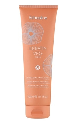 ECHOSLINE-Маска з кератином Echosline Keratin Veg Mask для пошкодженого волосся 300 мл -8008277246338-
