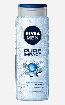 NIVEA-Гель для душа NIVEA MEN Pure Impact 500 мл-4006000009452-