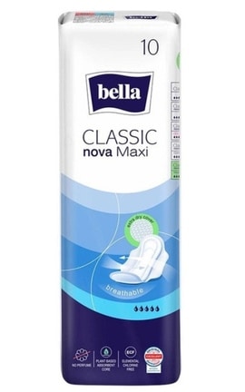 BELLA-Прокладки жіночі гігієнічні Bella Classic Nova Maxi 10 шт-5900516184940-