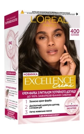 EXCELLENCE-Стойкая крем-краска для волос L'Oreal Paris Excellence Creme 4.00 - Каштановый-3600524094041-